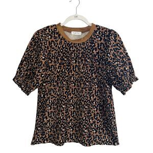 THML Animal Print Blouse sz XS 0335